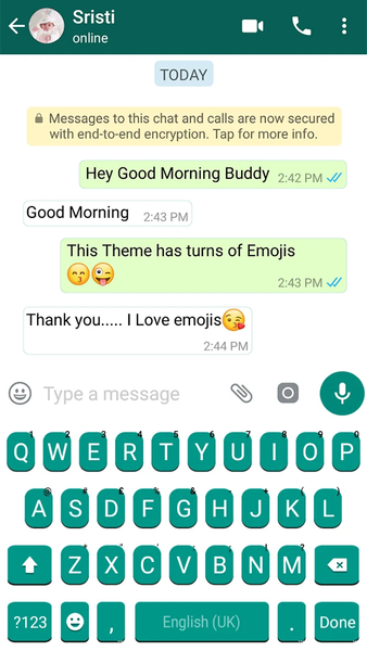 SMS Chat Messages Theme - Image screenshot of android app