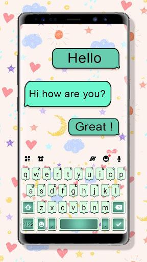 Sms Doodle Keyboard Theme - Image screenshot of android app