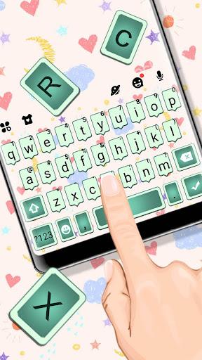 Sms Doodle Keyboard Theme - عکس برنامه موبایلی اندروید