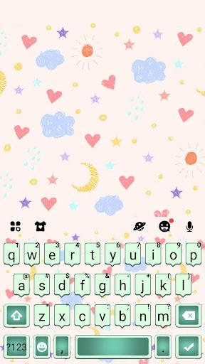 Sms Doodle Keyboard Theme - عکس برنامه موبایلی اندروید