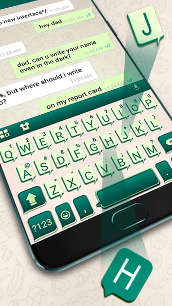 SMS Message Keyboard Theme - عکس برنامه موبایلی اندروید