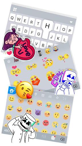 Space Gray Phone 11 Pro Keyboard Theme - Image screenshot of android app