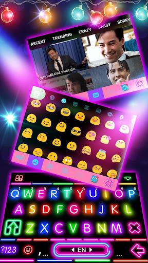 Sparkle Neon Lights Theme - Image screenshot of android app