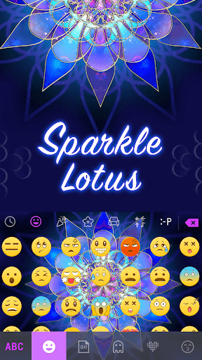 Sparkle Lotus Keyboard - Image screenshot of android app