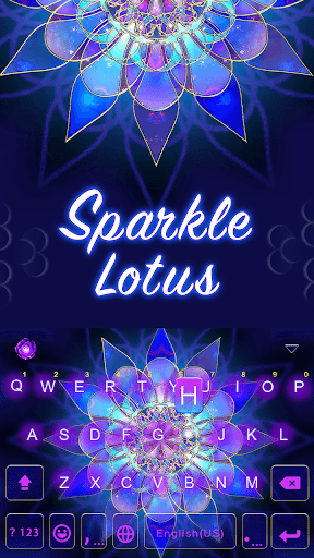 Sparkle Lotus Keyboard - Image screenshot of android app