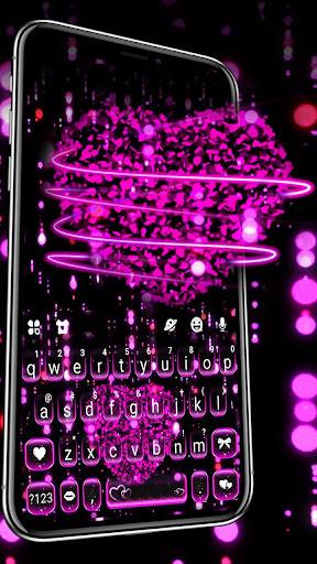 Sparkling Hearts 3d Keyboard Theme - عکس برنامه موبایلی اندروید