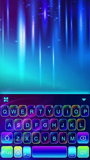 Sparkling Neon 3d Keyboard Theme - Image screenshot of android app