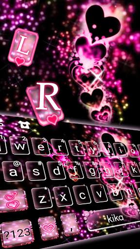 Sparkling Love Keyboard Theme - Image screenshot of android app