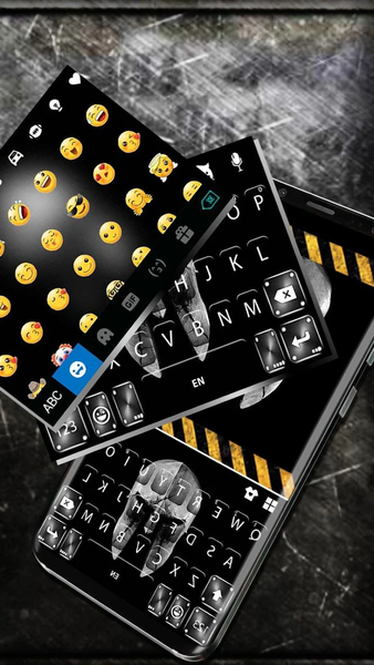 Sparta Metal Helmet Keyboard Theme - Image screenshot of android app