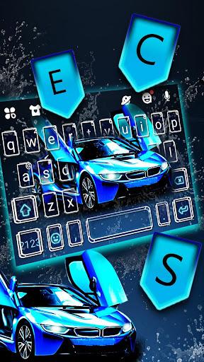 Speedy Sports Car Keyboard Theme - Image screenshot of android app