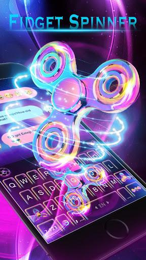 Fidget Spindle Keyboard 3D Theme - Image screenshot of android app