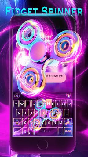 Fidget Spindle Keyboard 3D Theme - Image screenshot of android app