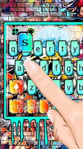 Street Skate Graffiti Keyboard Theme - Image screenshot of android app