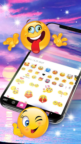 Summer Holiday Seaside Keyboard Theme - Image screenshot of android app