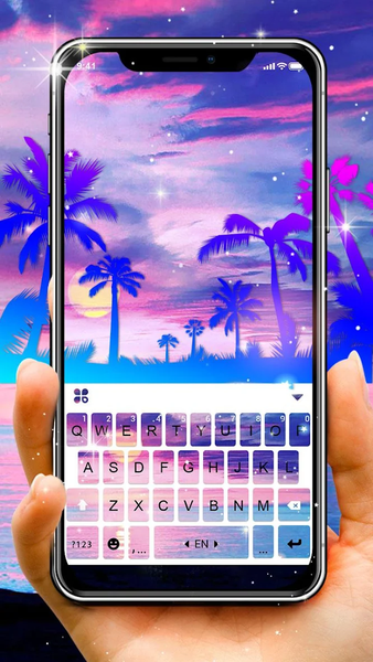 Summer Holiday Seaside Keyboard Theme - Image screenshot of android app