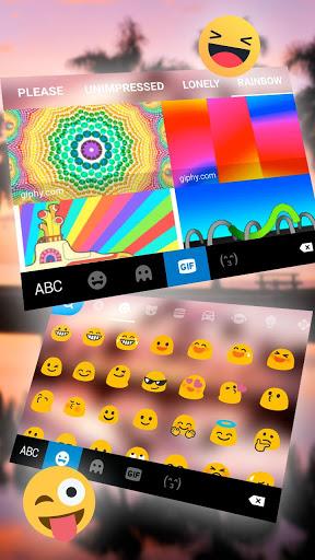 Summer Sunset Love Keyboard Theme - Image screenshot of android app