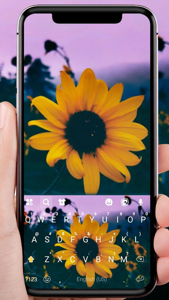 Sunflower Keyboard Theme - عکس برنامه موبایلی اندروید