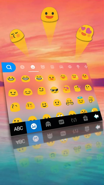 Sunset Holiday Seaside Keyboard Theme - عکس برنامه موبایلی اندروید