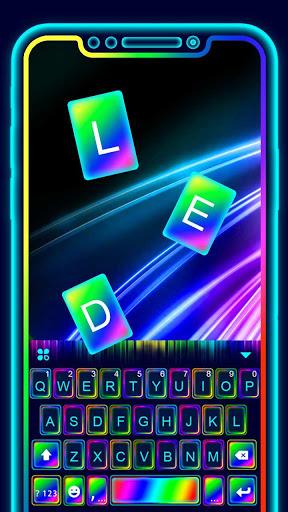 Super Neon 3D Theme - Image screenshot of android app