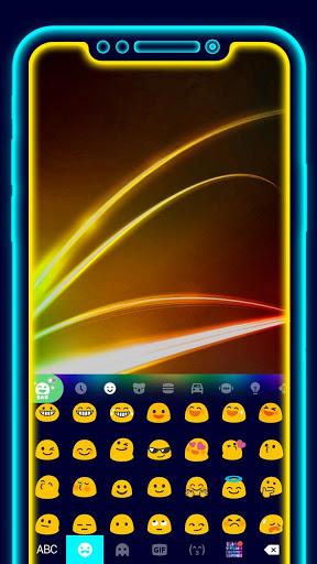 Super Neon 3D Theme - Image screenshot of android app