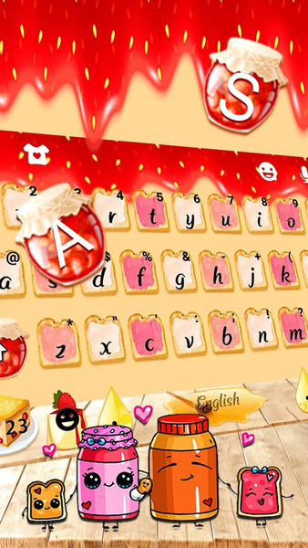 Sweet Lovely Keyboard Theme - Image screenshot of android app