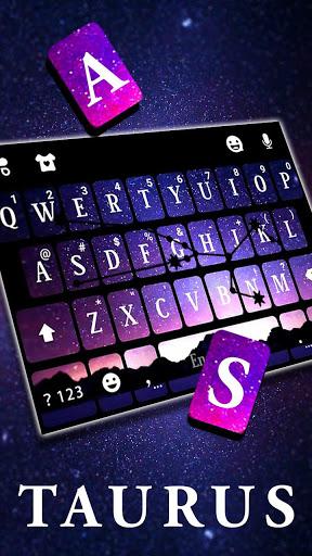 Taurus Galaxy Keyboard Theme - Image screenshot of android app