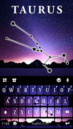 Taurus Galaxy Keyboard Theme - عکس برنامه موبایلی اندروید