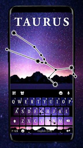 Taurus Galaxy Keyboard Theme - Image screenshot of android app