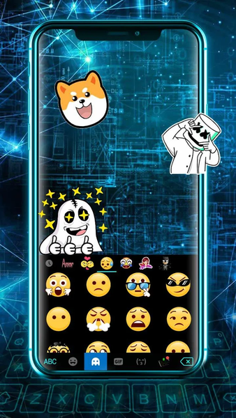 Tech 3D LED Live Theme - Image screenshot of android app