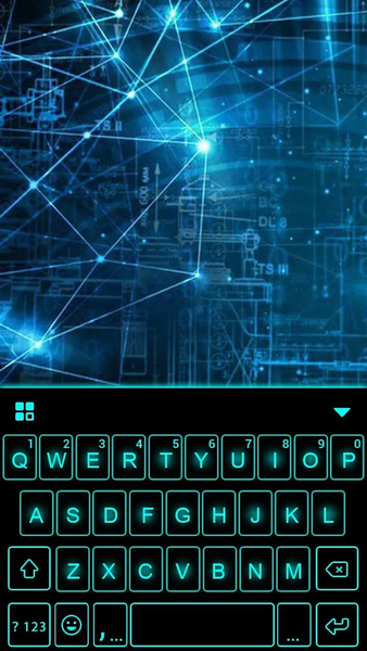 Tech 3D LED Live Theme - Image screenshot of android app