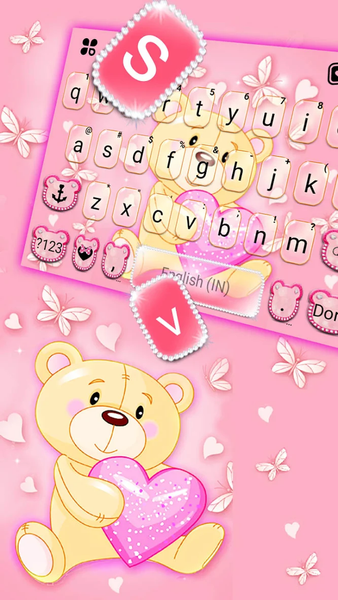 Teddy Bear Love Theme - Image screenshot of android app