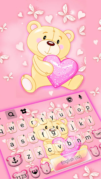 Teddy Bear Love Theme - Image screenshot of android app