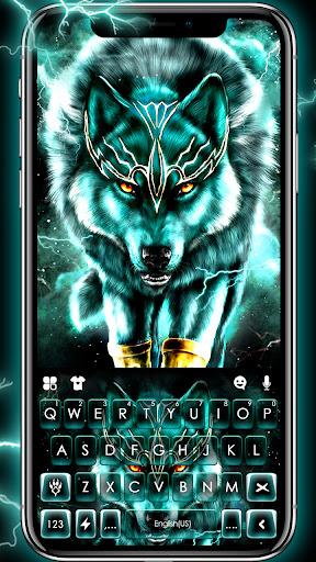 Thunder Neon Wolf Theme - عکس برنامه موبایلی اندروید