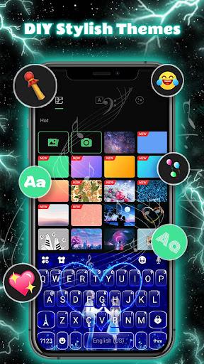 Thunder Neon Wolf Theme - Image screenshot of android app