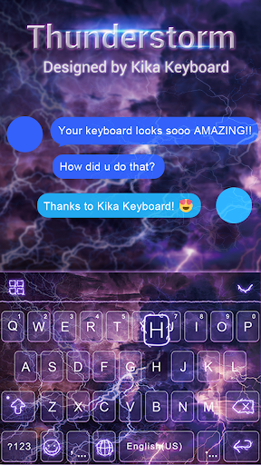 Thunderstorm Keyboard Background - Image screenshot of android app