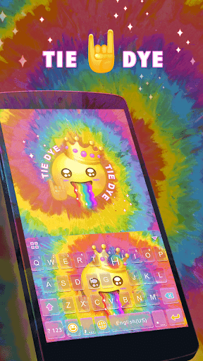 Tie Dye Keyboard Theme - Image screenshot of android app