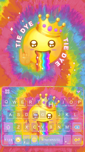 Tie Dye Keyboard Theme - Image screenshot of android app