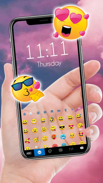 Transparent Sky Keyboard Backg - عکس برنامه موبایلی اندروید