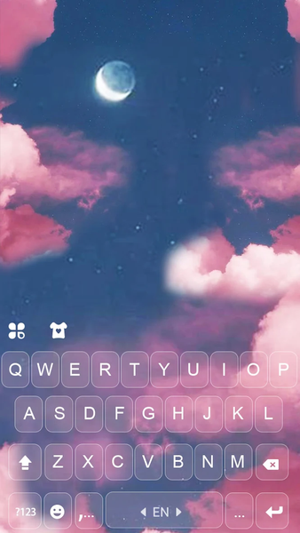 Transparent Sky Keyboard Backg - عکس برنامه موبایلی اندروید