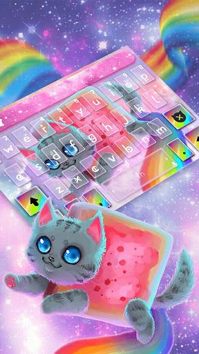 Rainbow Cat Keyboard Theme - عکس برنامه موبایلی اندروید