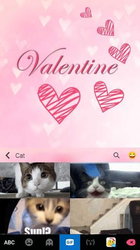 Valentine Kika Keyboard - عکس برنامه موبایلی اندروید
