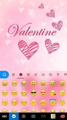Valentine Kika Keyboard - عکس برنامه موبایلی اندروید