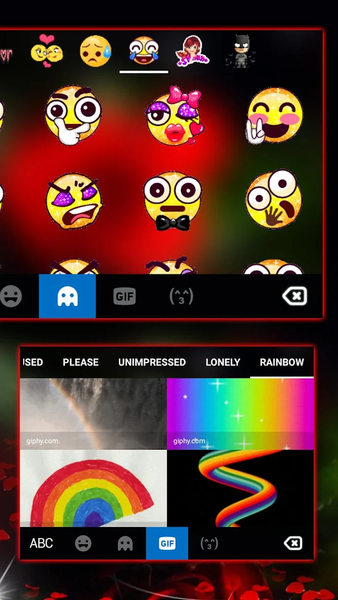 Valentine Red Rose Keyboard Theme - عکس برنامه موبایلی اندروید