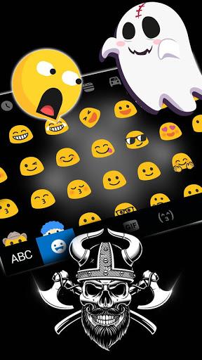 Viking Skull Keyboard Theme - Image screenshot of android app