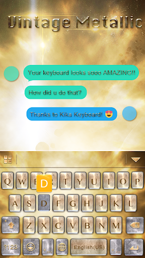 vintagemetallic Keyboard Theme - Image screenshot of android app