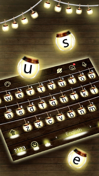 Warm Light Lanterns Keyboard Theme - عکس برنامه موبایلی اندروید