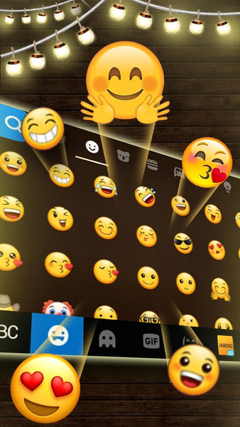 Warm Light Lanterns Keyboard Theme - Image screenshot of android app