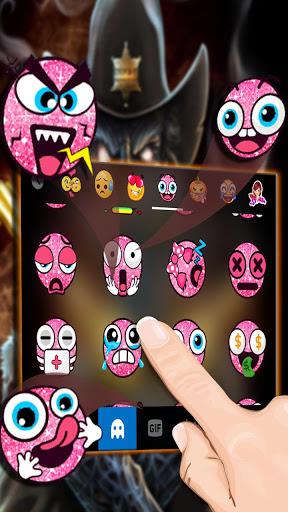 Western Skull Gun Keyboard Theme - Image screenshot of android app
