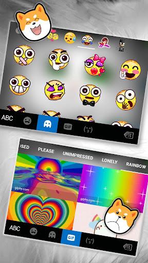 White Cute Cat Keyboard Theme - Image screenshot of android app