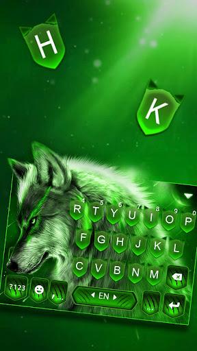 Wild Night Wolf Keyboard Theme - عکس برنامه موبایلی اندروید
